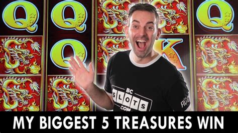 My BIGGEST WIN EVER on 5 Treasures Slot Machine.
